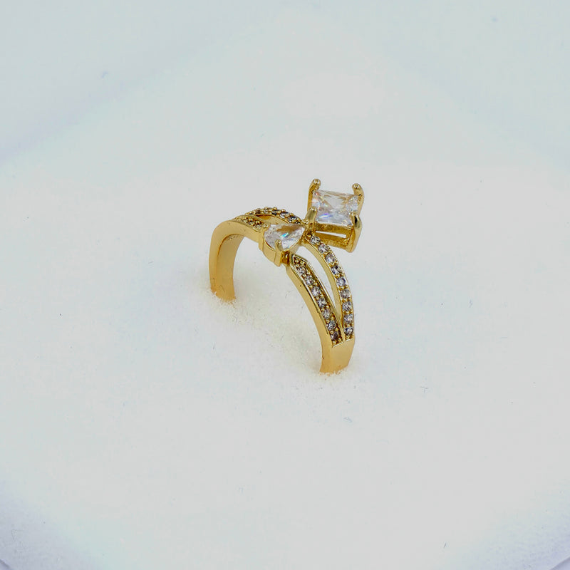 Bague Couronne Dorée
