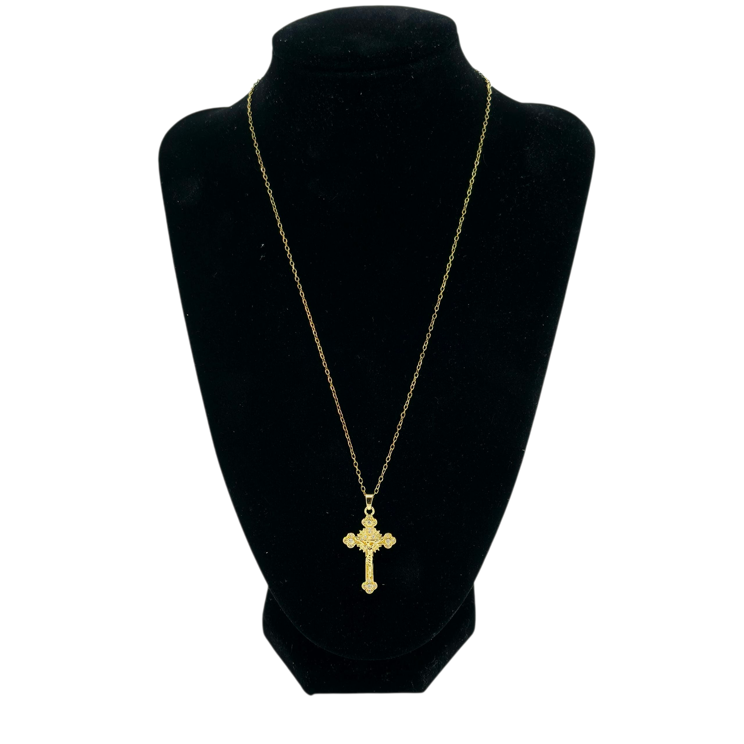 Collier Croix Doré Classique