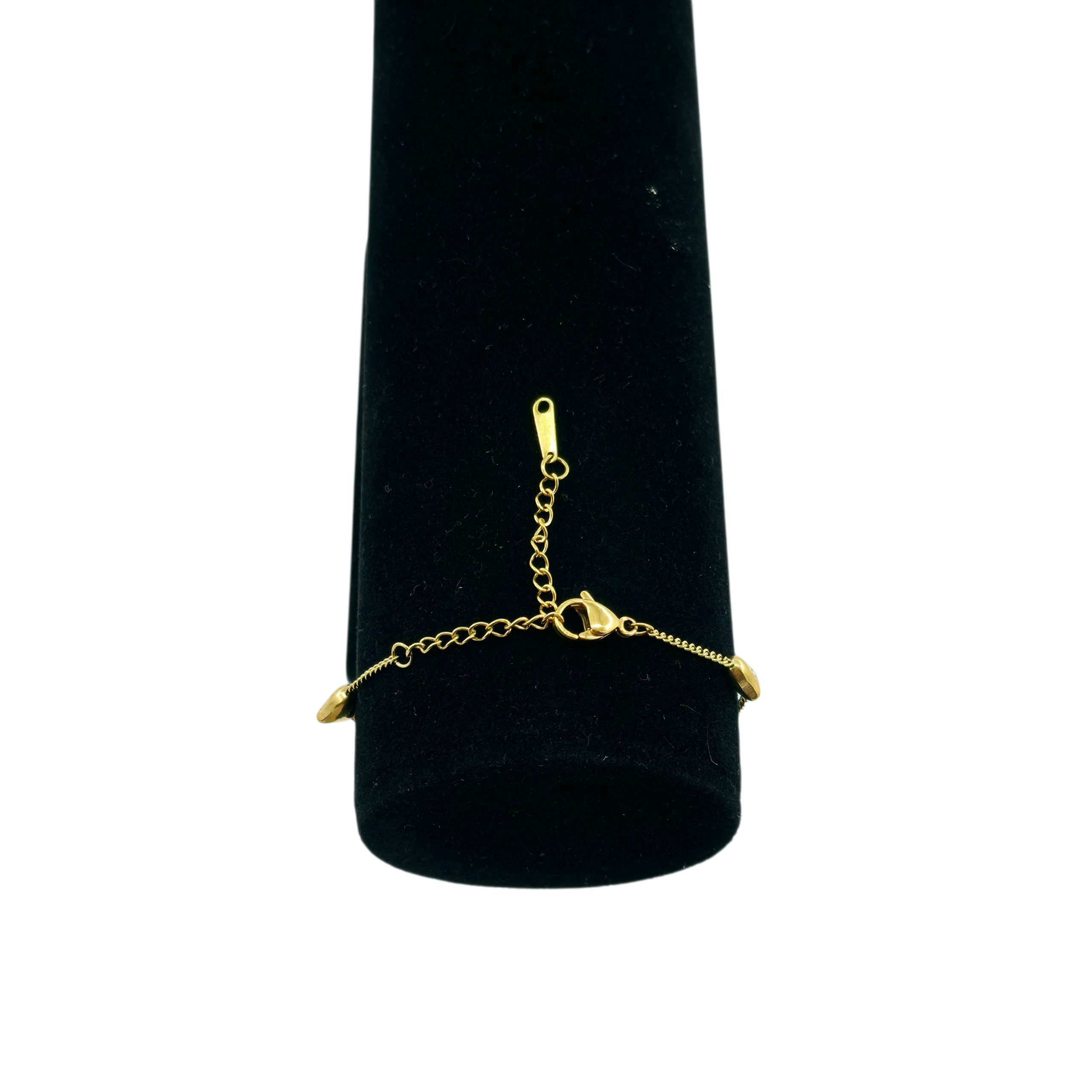 Bracelet Doré Cœurs & Éclats