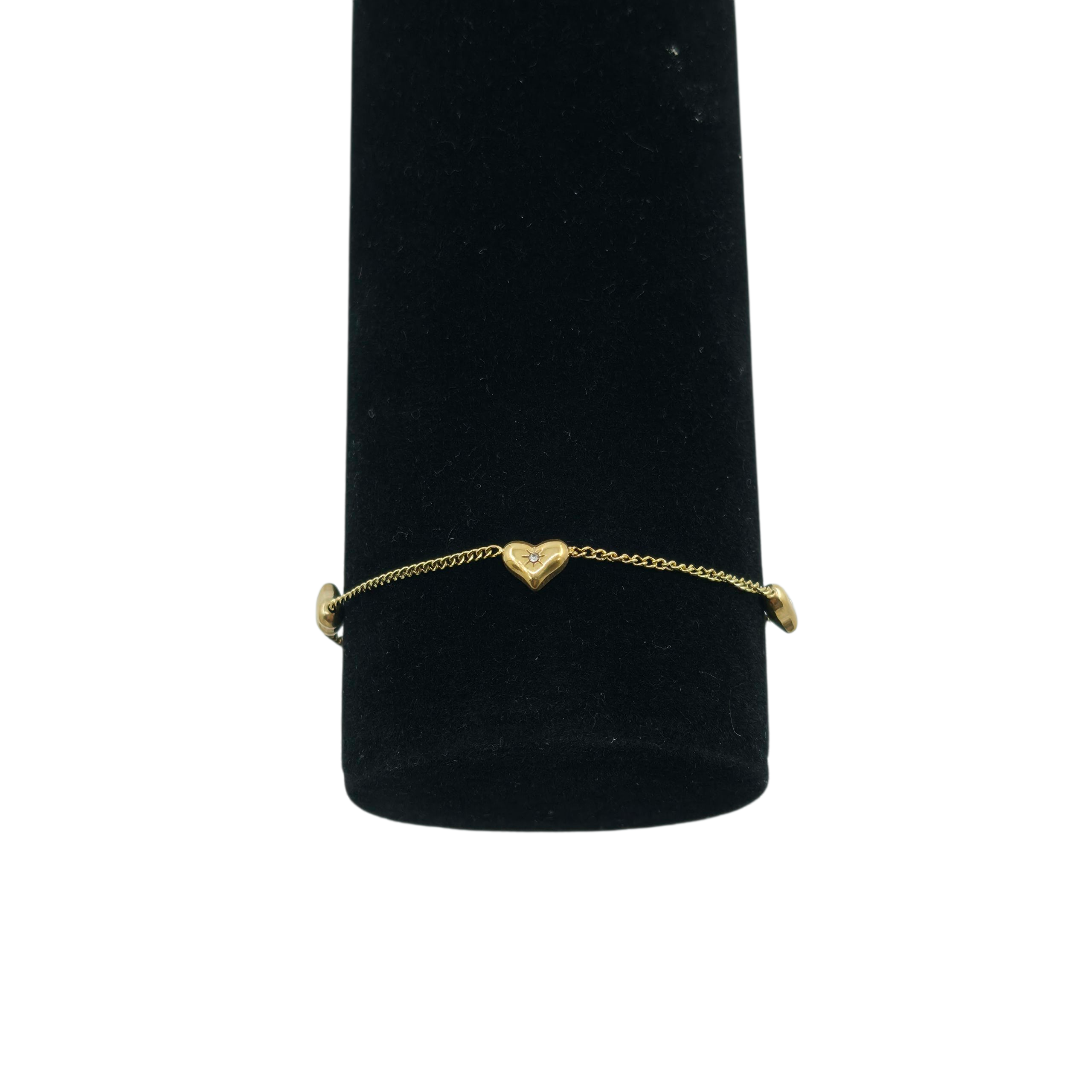 Bracelet Doré Cœurs & Éclats