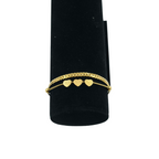 Bracelet Doré à Cœurs
