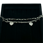 Bracelet Cœurs Inoxydables