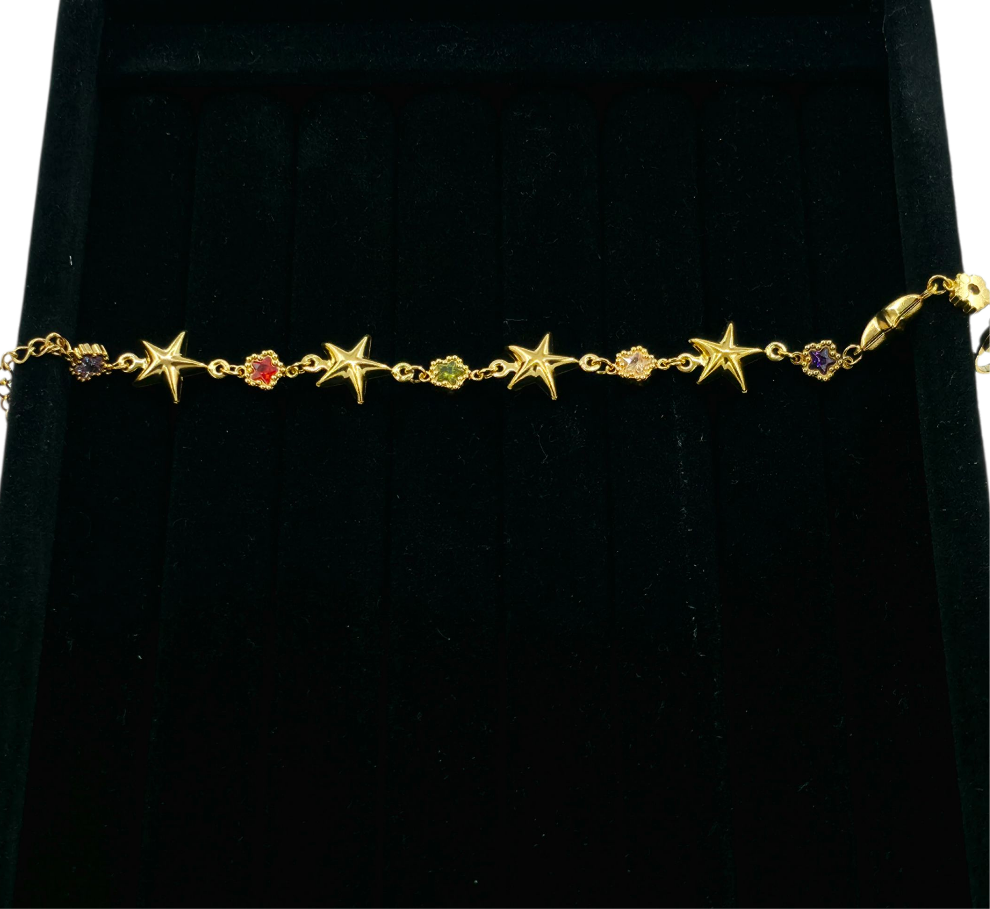 Bracelet Étoiles Doré Inoxidable
