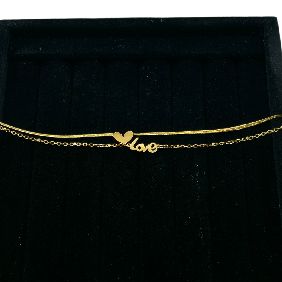 Bracelet double "Love"