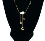 Collier Nuage & Astres Dorés