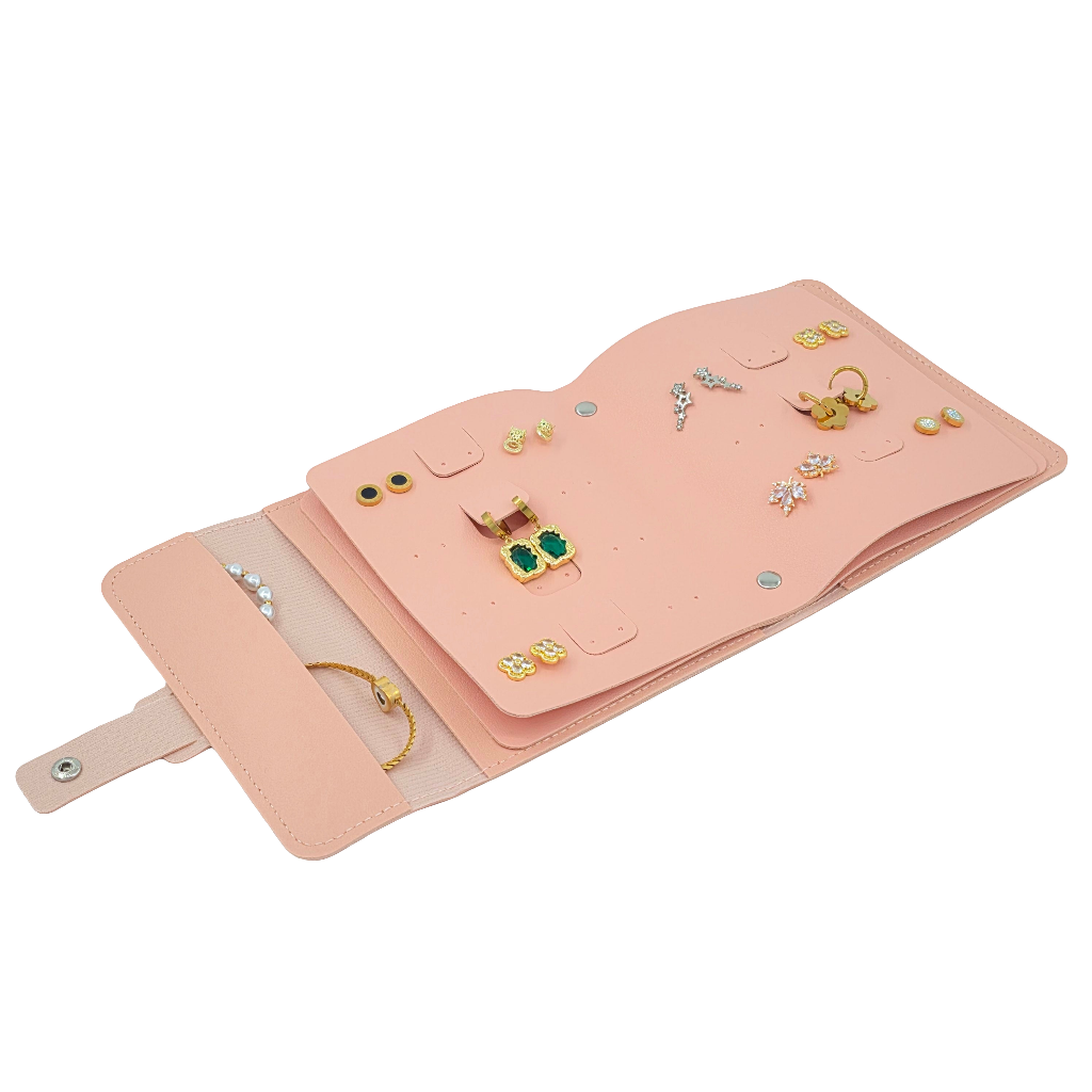 Étui de Voyage pour Bijoux - Rose Élégant