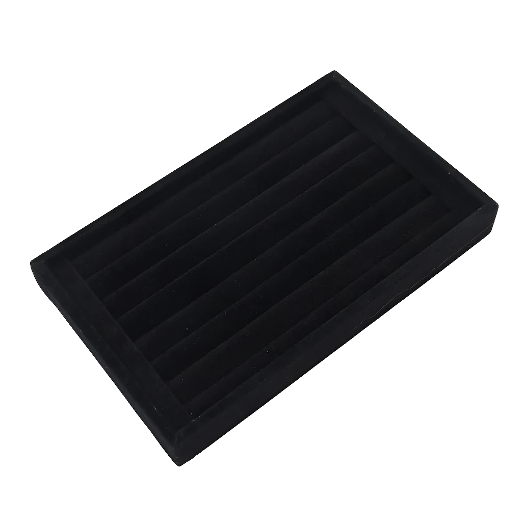 Plateau de Rangement Bijoux Noir