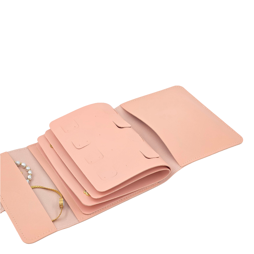 Étui de Voyage pour Bijoux - Rose Élégant