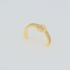 Bague Nœud Doré Zircon