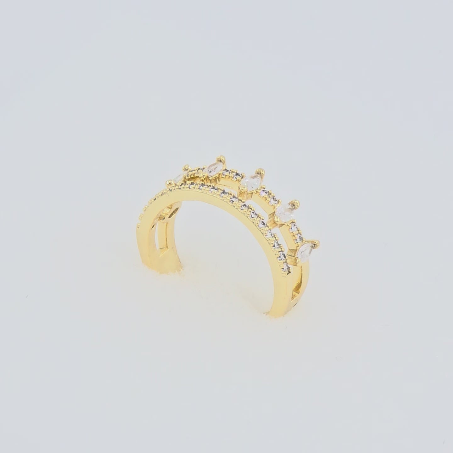 Bague Royal en pierres scintillantes