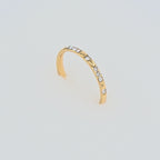 Bague Fine Dorée Strass